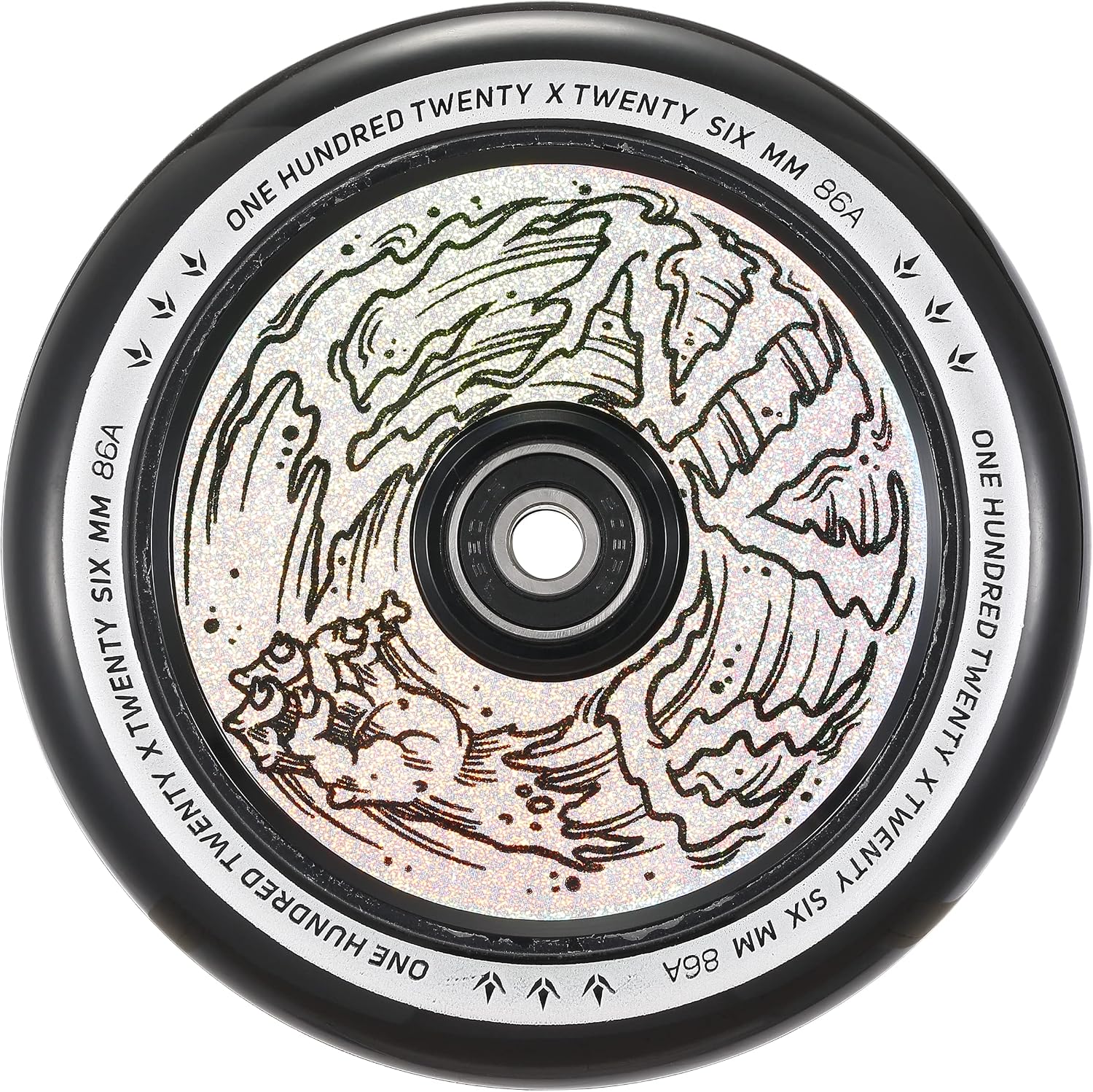 Envy Scooters Hollowcore Wheels Pair - 120mm x 26mm - Hologram Hand