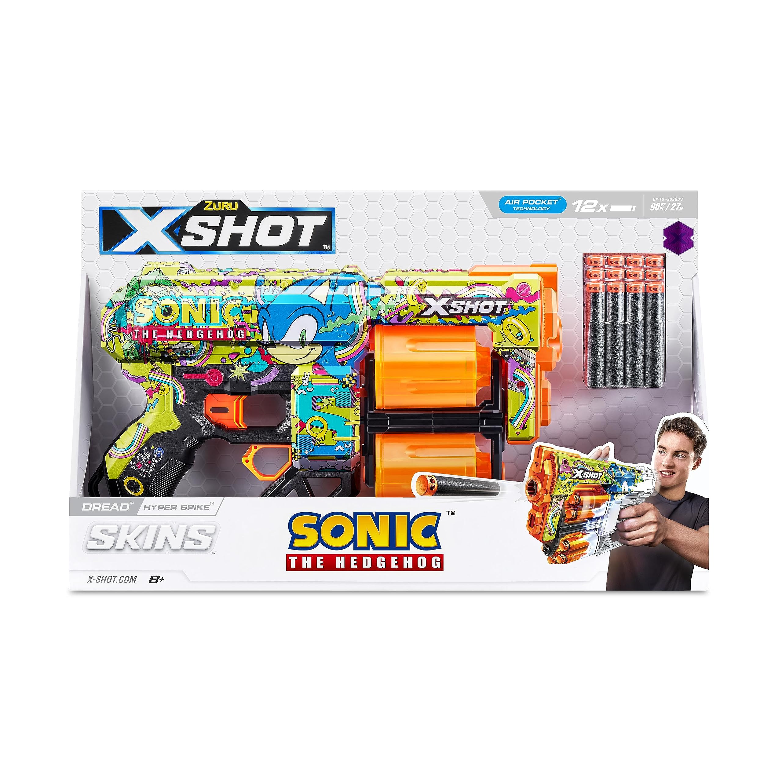 Skins Dread Sonic (12 Darts) Open Box,BulkHyper Strike, XS36583A030190