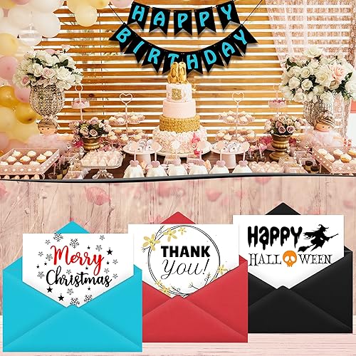 Vista 38 de 24 hojas de papel de cartulina negra de 8.5 x 11 pulgadas para tarjetas de bricolaje, invitaciones, álbumes de recortes y otras manualidades