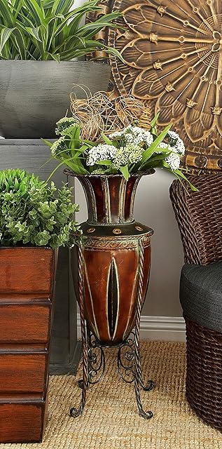 Deco 79 96645 Metal Vase, 27" x 10"