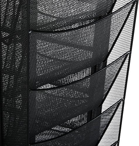 Vista 13 de Safco Products, 6460BL, revistero de tres charolas, color: negro., Negro