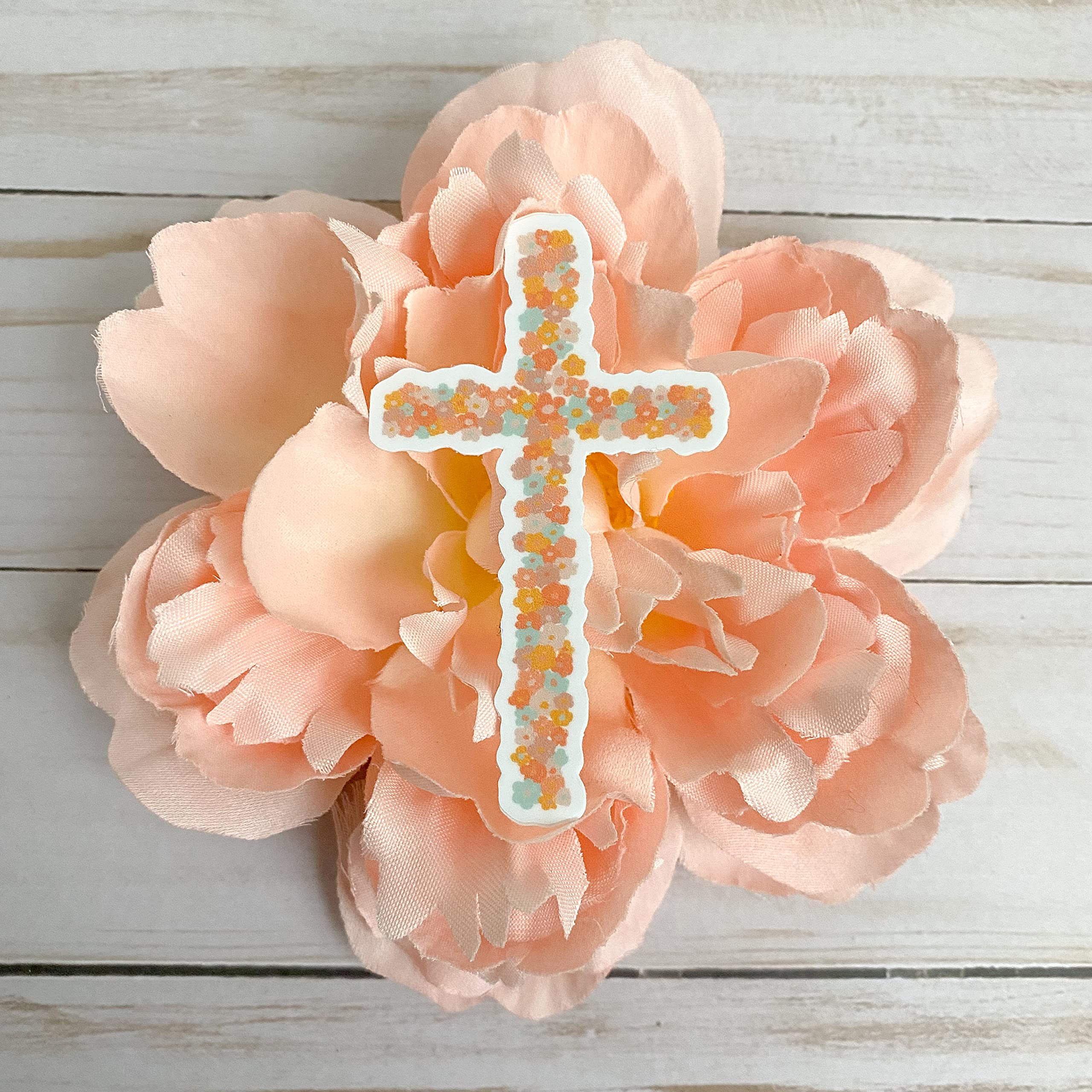 Swaygirls Christian stickers | Cross sticker | Christian decals & faith stickers | Waterproof vinyl decals for a Bible journal, hydro flask, laptop etc