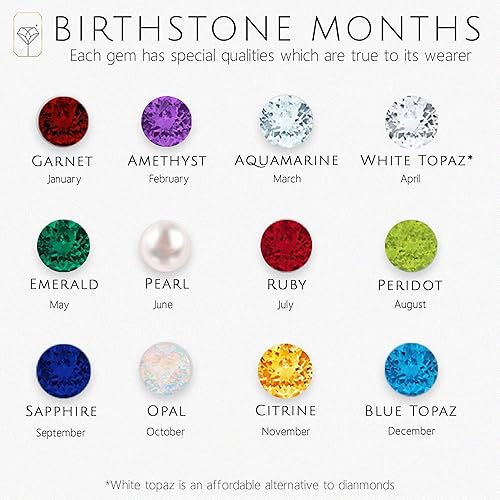 Vista 6 de Aretes de poste con halo en forma de cuerda de 14k oro blanco o amarillo con gema redonda de piedra natal de 6 mm para mujeres con cierre de presión