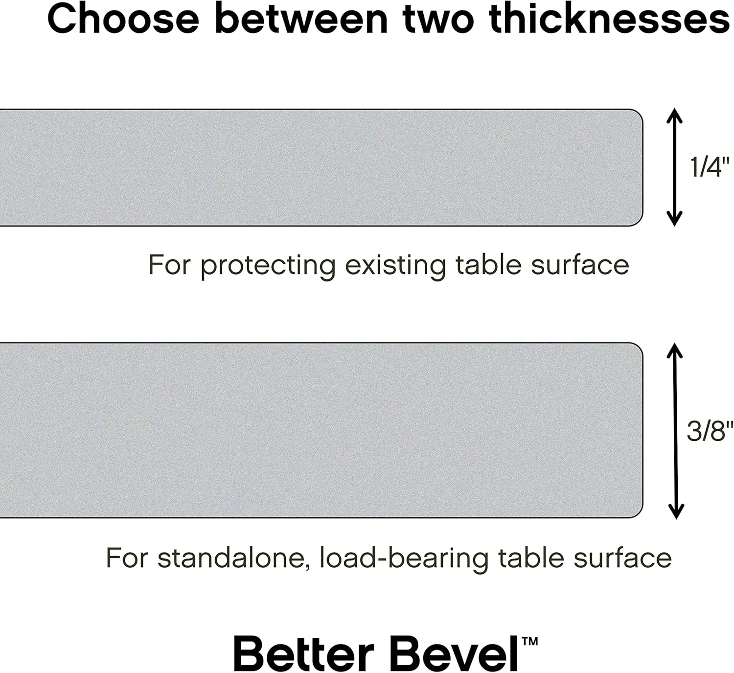 The Better Bevel 24 inch Round Glass Table Top - Clear Tempered Glass Surface Protector - Safe Beveled Edge - Coffee, Dining and End Table
