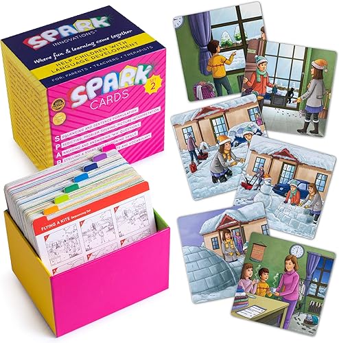 Vista 8 de SPARK INNOVATIONS Tarjetas de secuenciación y narración, juego de terapia del habla, materiales de educación especial, construcción de oraciones