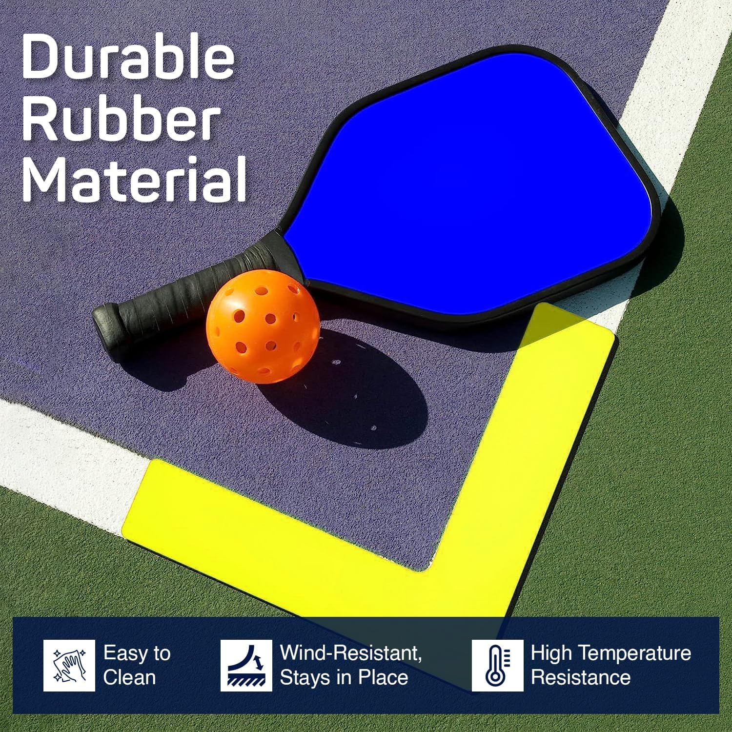Acpape Pickleball Court Marking Kit | with 33ft Long Tape Measure and Reference Cards | Pickleball Accessories | Pickleball Court Lines | Temporary Pickleball, Badminton, Volleyball Court |