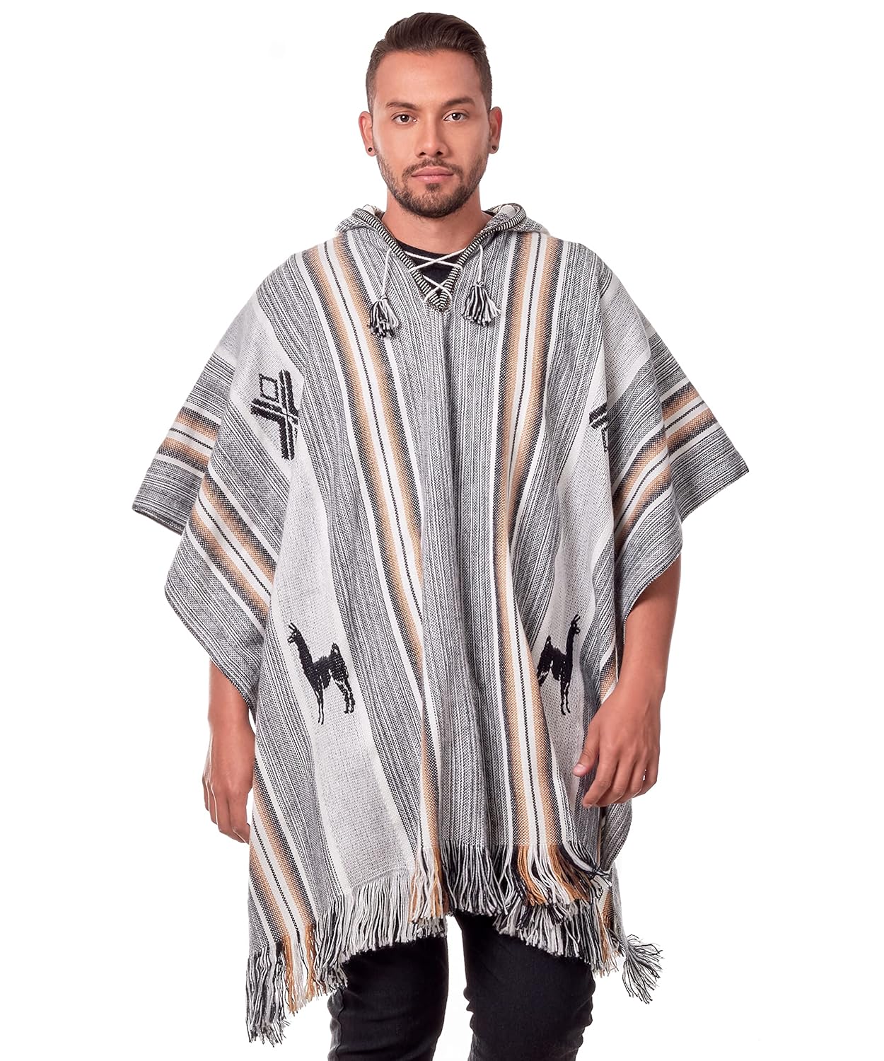 Poncho com capuz Alpaca para homens – Capa hippie com capuz – Serape tradicional masculino tricotado com lã de alpaca em promoção! Veja a oferta e mais achadinhos de Jaquetas & Casacos 3 Hoje é o melhor dia para comprar Poncho com capuz Alpaca para homens – Capa hippie com capuz – Serape tradicional masculino tricotado com lã de alpaca com aquele preço maroto! Promoção! Aproveite a oferta! 3