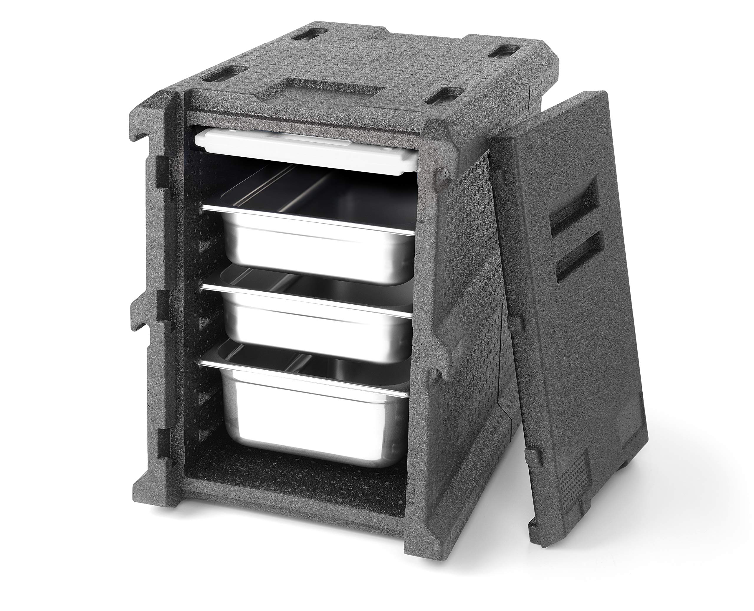 HENDI Plaque eutectique froide professionnelle, GN 1/1, pour caisses isothermes, élément réfrigérant, accumulateur de froid, bloc thermique, pack bloc de glace, 530x325x(H) 30mm, HDPE, blanc
