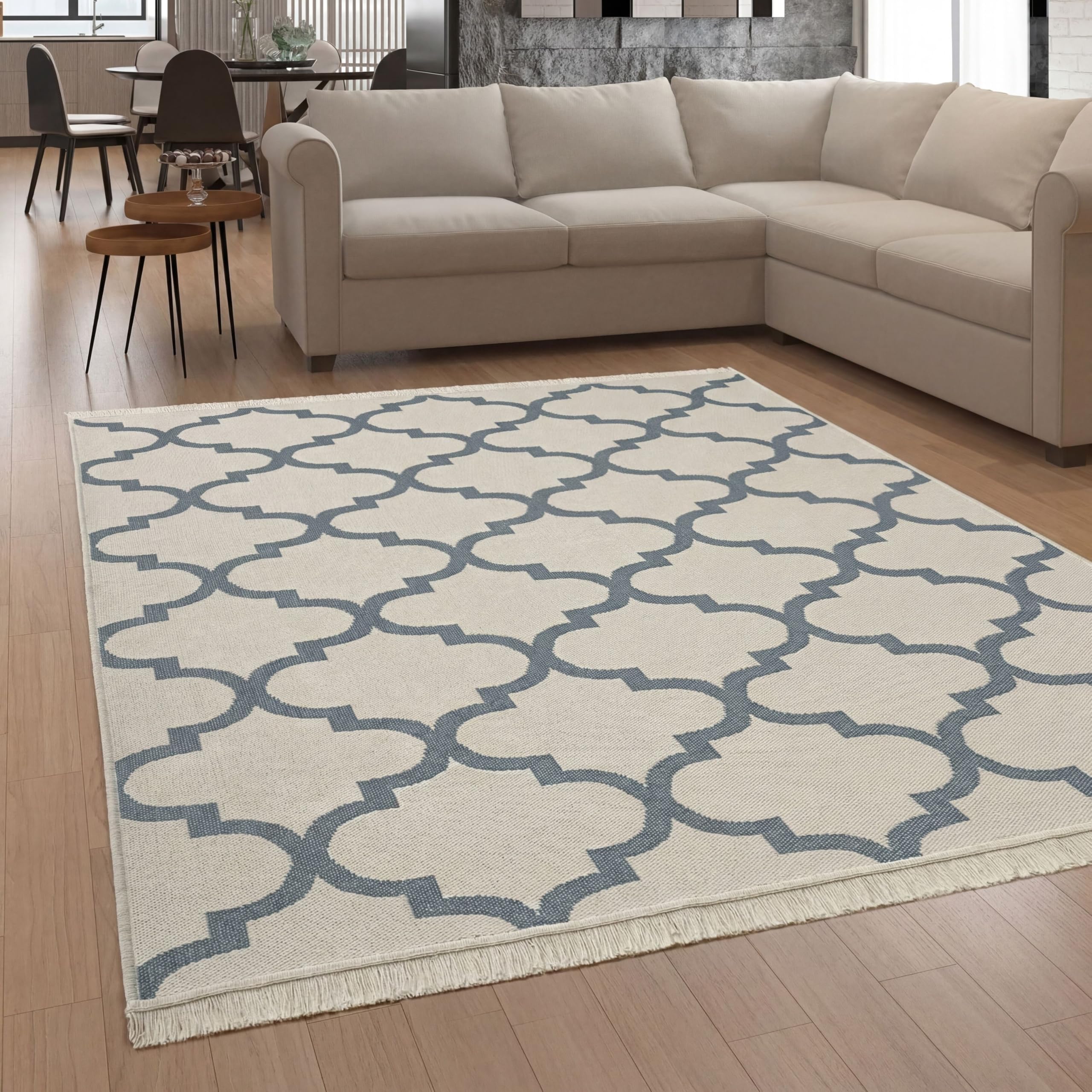 Paco Home Tappeto Salotto Moderno Soggiorno Lavabile In Lavatrice Motivo Scandinavo Motivo Boho, Colore:Grigio 3, Dimensione:60x180 cm