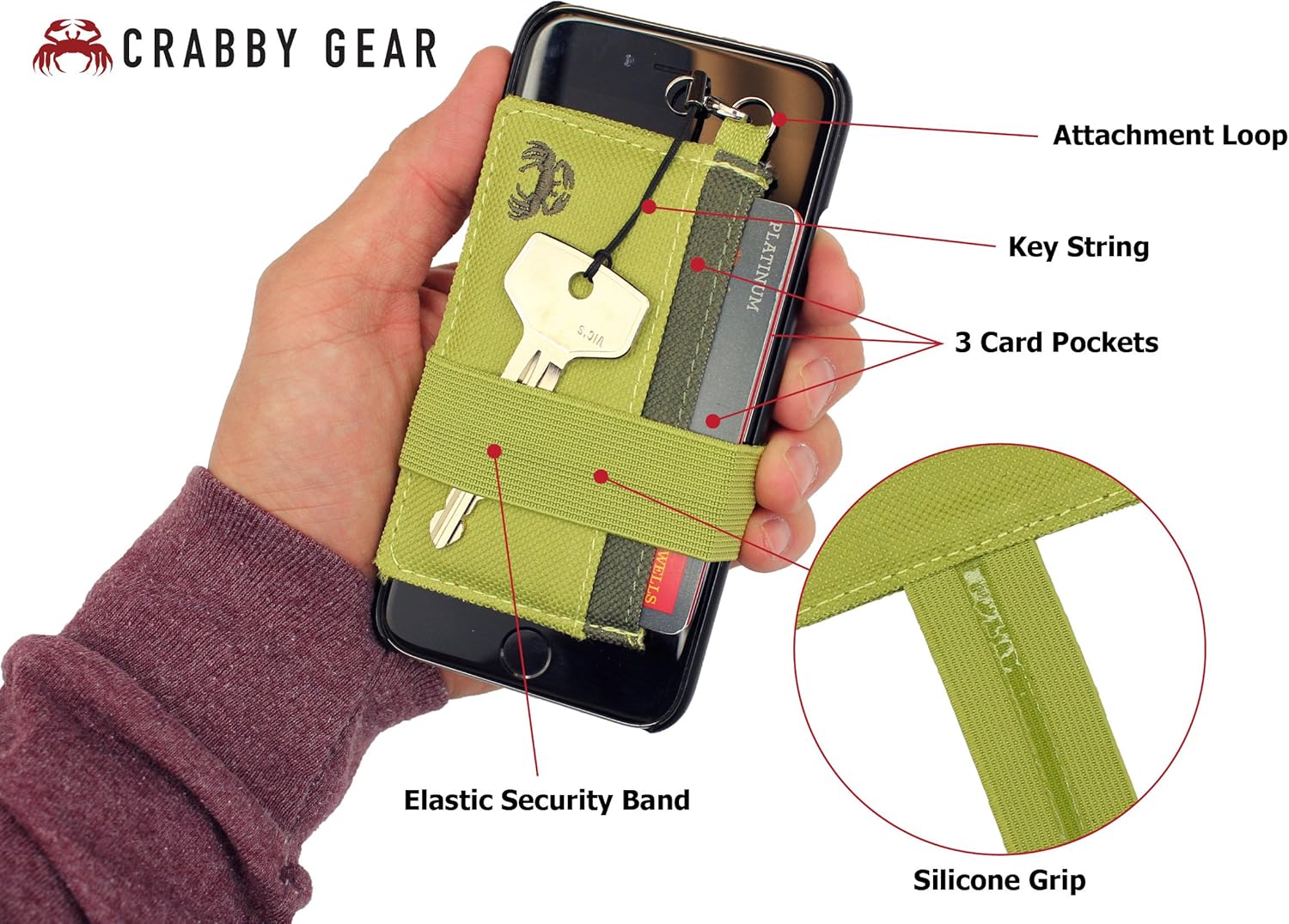 Crabby Wallet - Thin Minimalist Front Pocket Wallet - C3 Canvas Wallet,Holden,One Size - Image 4