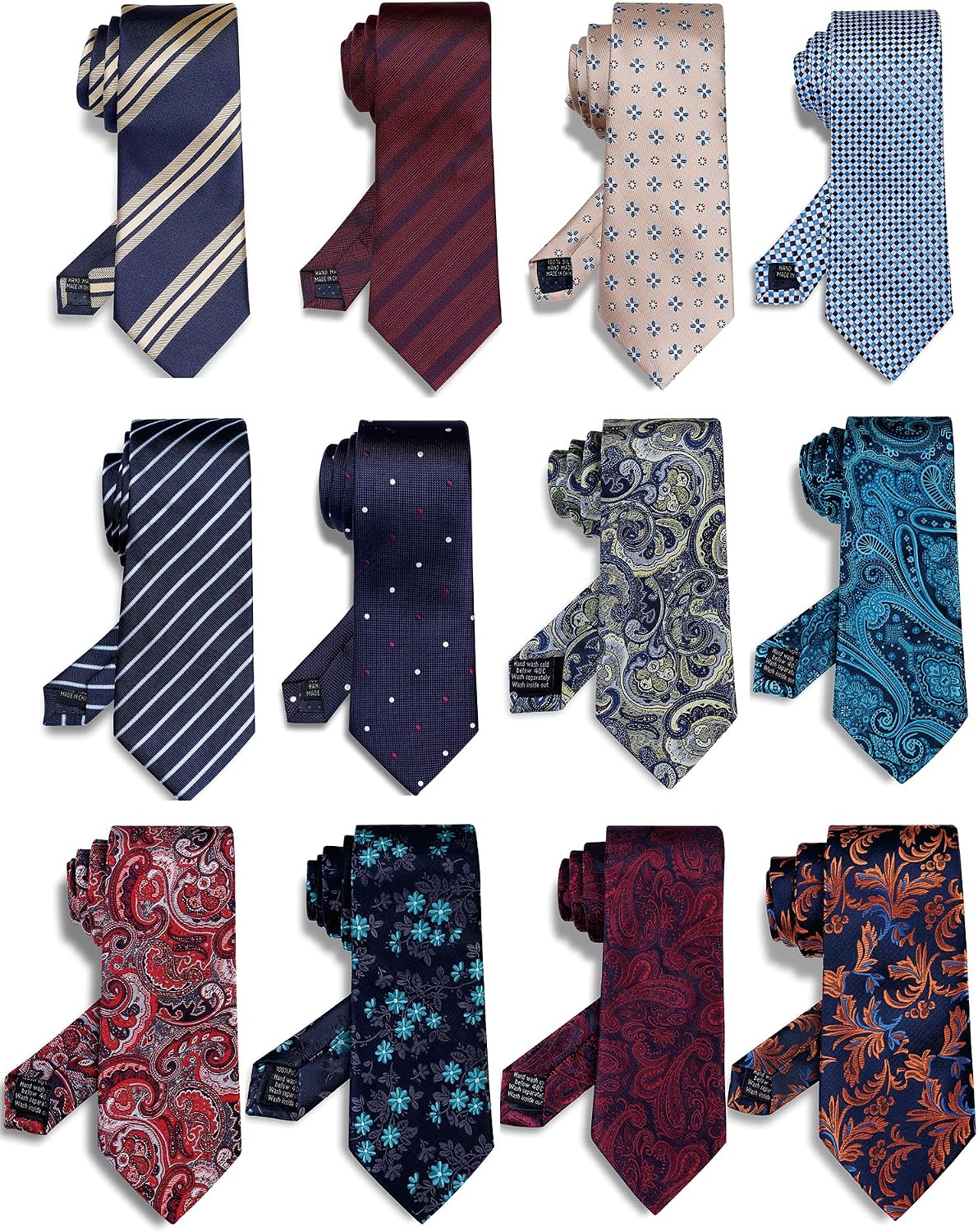 WeiShang Neckties for Men, Classic Formal Tie