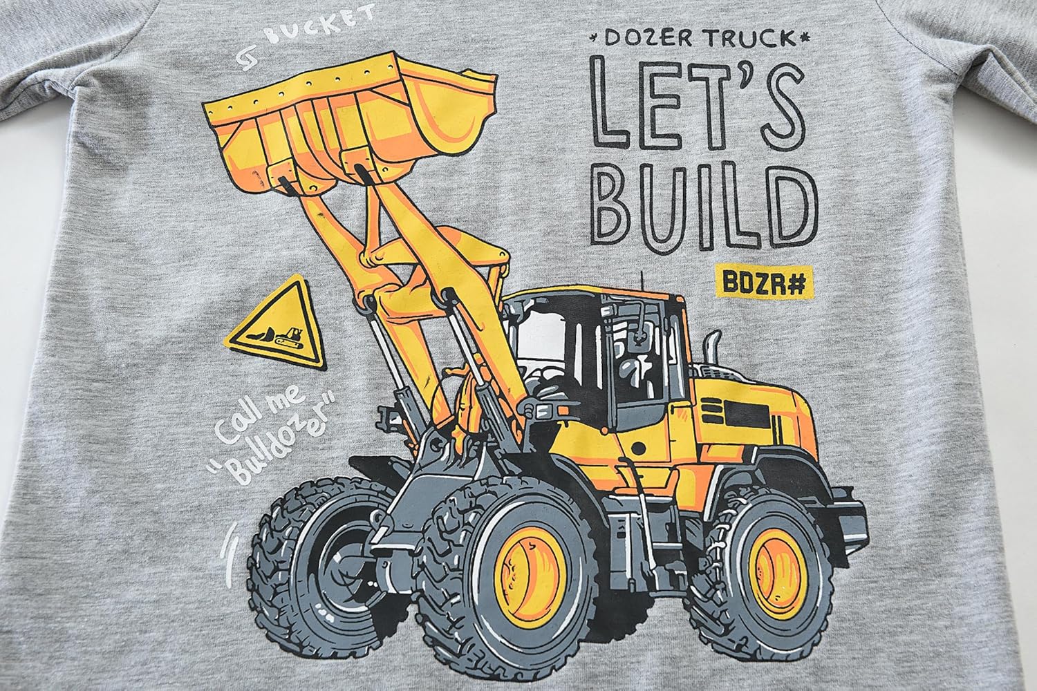 CM-Kid Little Boys Pajamas 2 Pieces Long Set Cotton Sleepwear Kids Excavator Pjs Toddler Winter Clothes Jammies Size 2-7T - Image 3