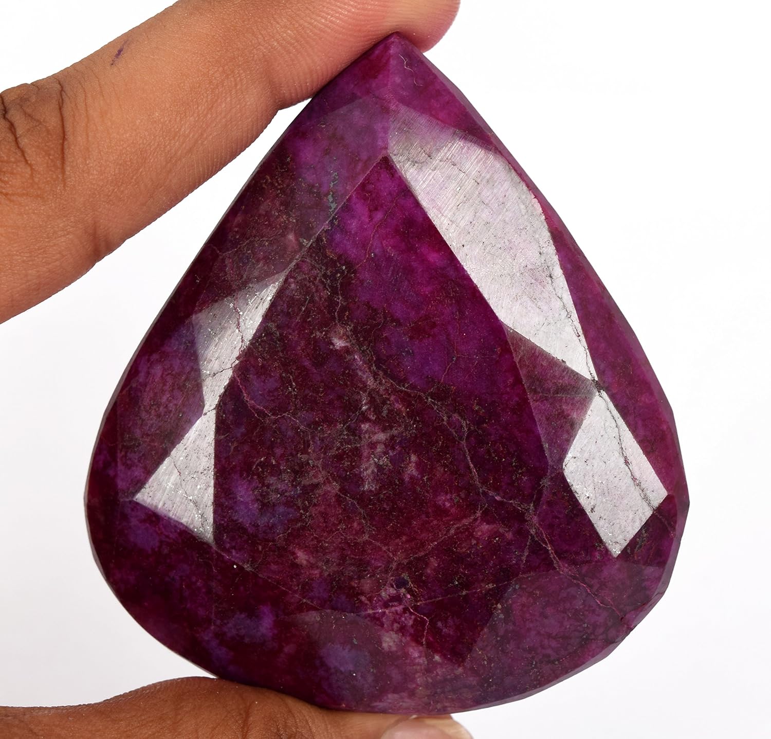 Miniatura 2 de GEMHUB Rare Huge Museo Rojo Rubí 973.30 Ct Coleccionable Pear Ruby, Piedra preciosa Rubí Natural Certificada Grande Talla Rubí AS-002, Gema,