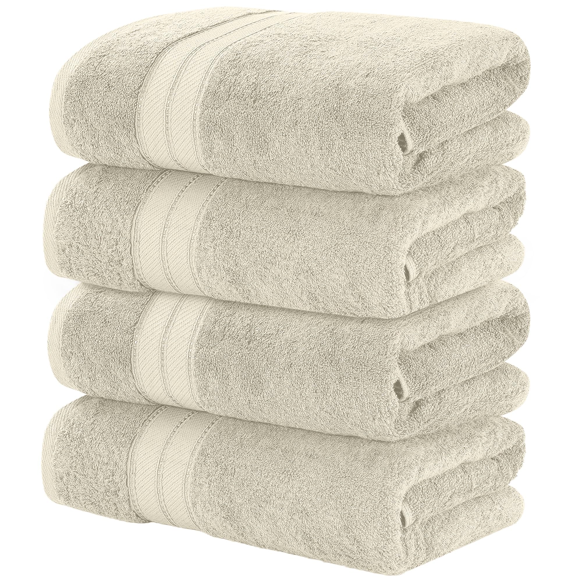 Modern Threads 4-Pack SpunLoft Bath Towel Sand 30x54