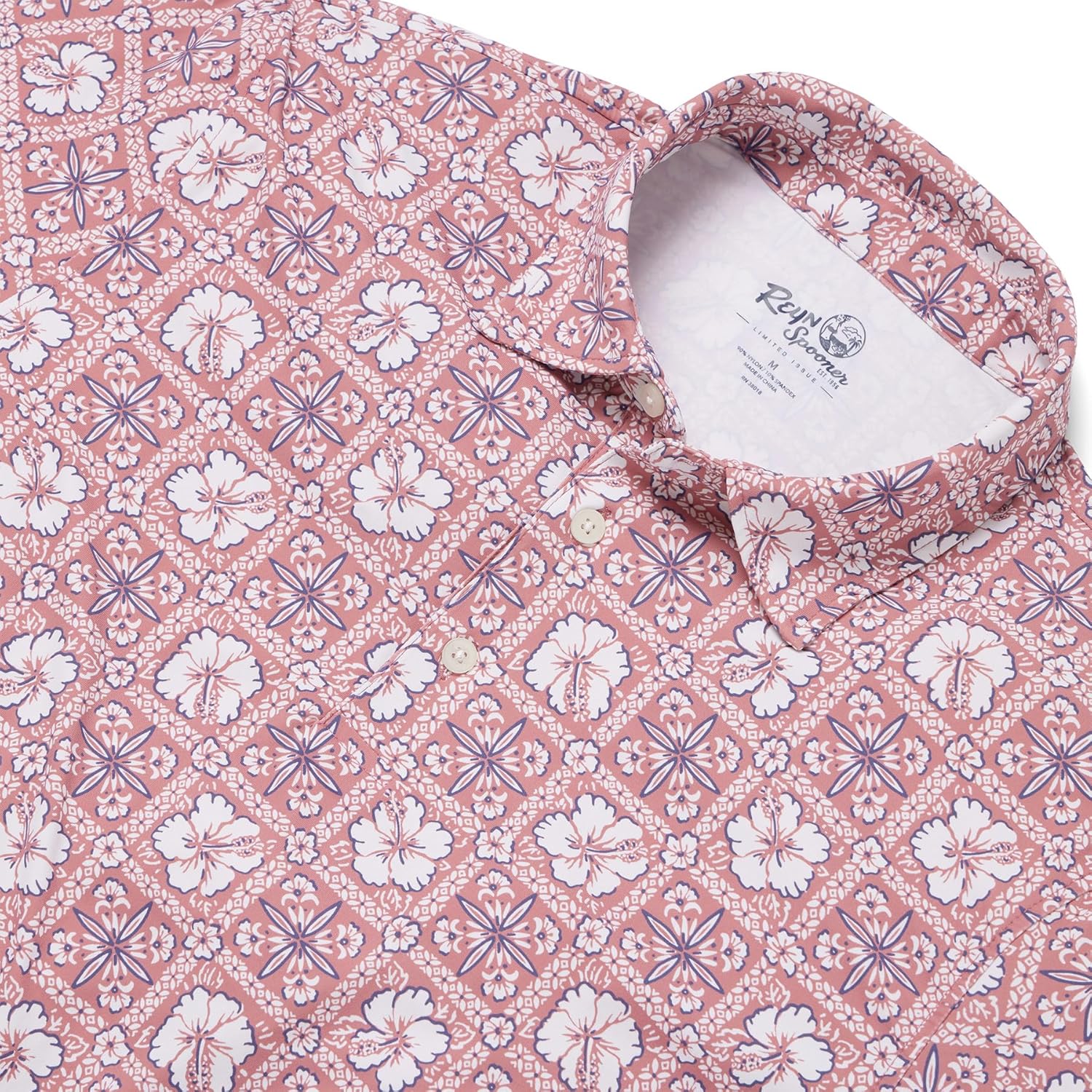 Reyn Spooner Men's Hawaiian Print Performance Polo - Image 3