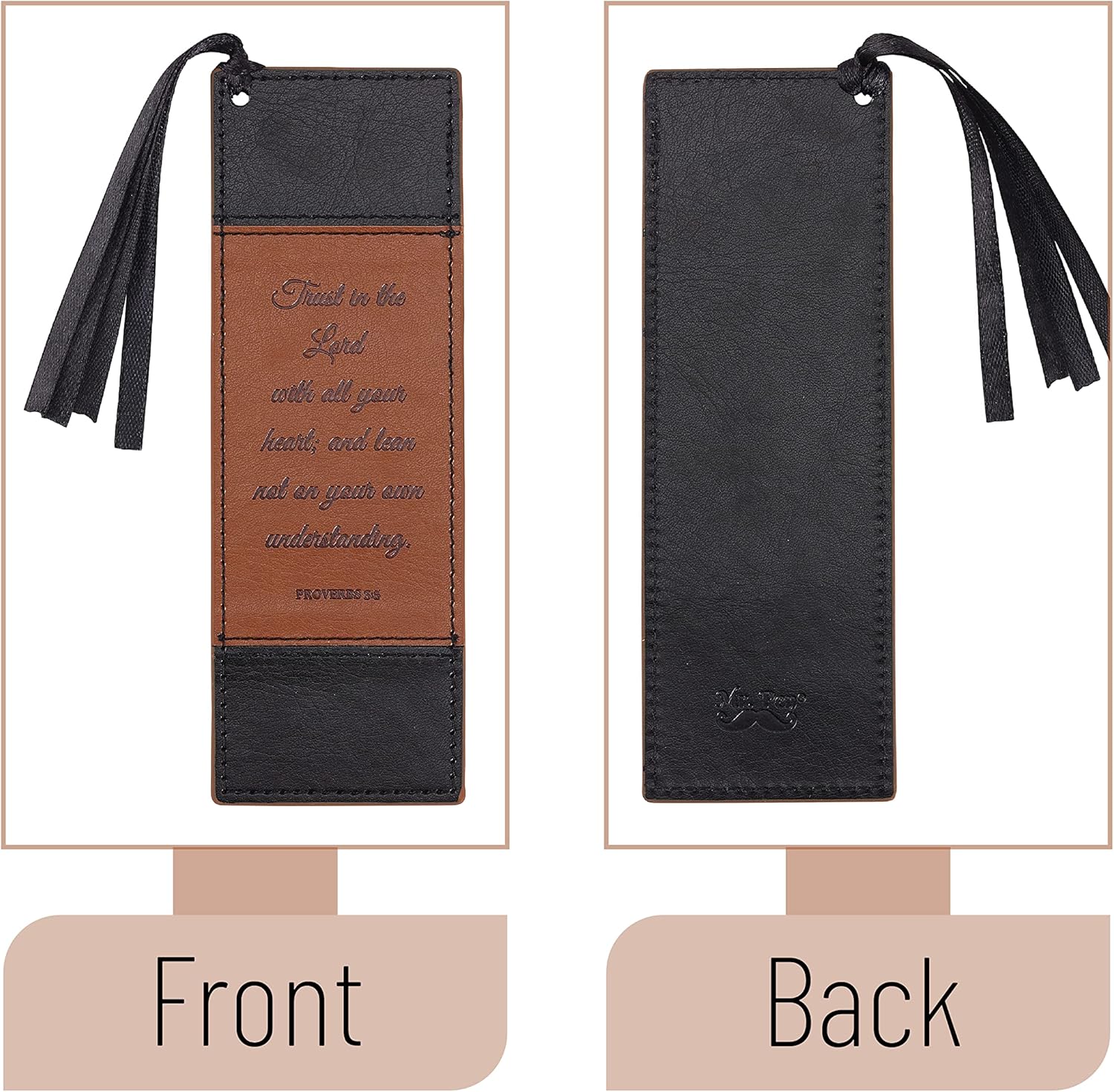 Mr. Pen- Christian Faux Leather Bookmarks, 2 Pack, Bible Verse, Religious Book Mark