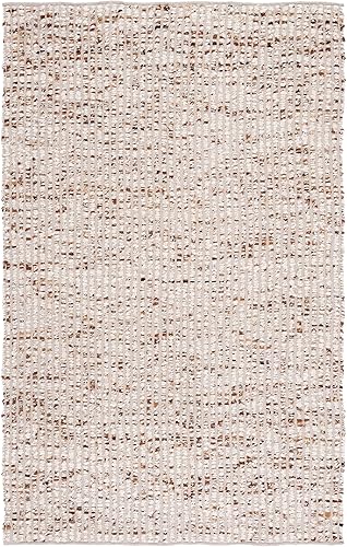 Miniatura 3 de SAFAVIEH Natura Collection - Alfombra de área de 5 x 8 pies, marfil y beige, hecha a mano de lana y yute, ideal para zonas de alto tráfico en sala