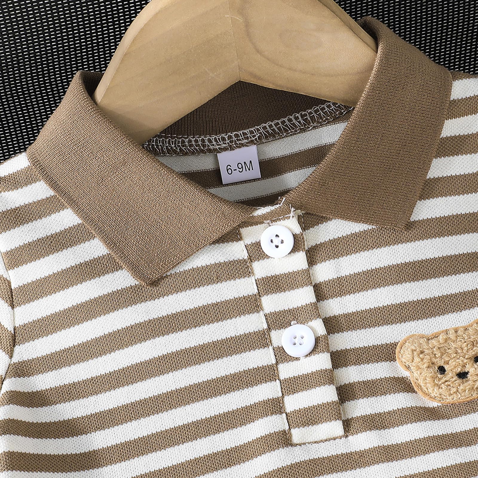 2Pcs Baby Jungen Sommerkleidung Outfit Set Farbblock Poloshirt Top + Shorts Hose Sommer Kleinkind Bekleidungsset
