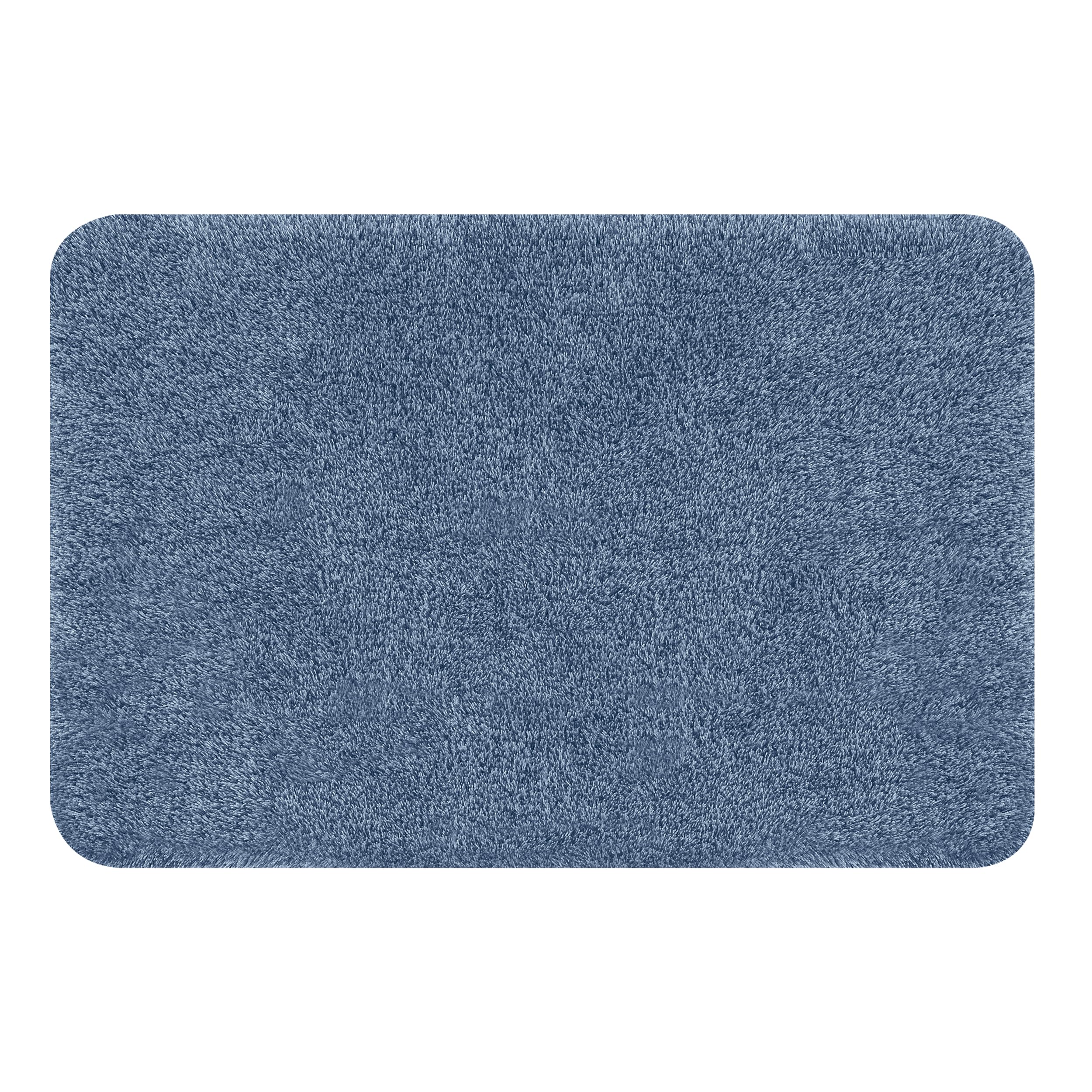 Spirella - Tappetino da bagno - Accessorio da bagno in acrilico morbido e confortevole - Ideale per il bagno - Antiscivolo e assorbente - Dimensioni 55x65cm - Blu