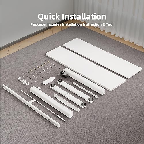 Miniatura 44 de INNOVAR Escritorio eléctrico de pie, escritorio de pie de altura ajustable, escritorio de pie de 40 x 24 pulgadas para computadora de oficina en