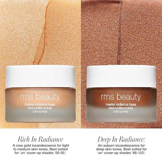 RMS Beauty Master Radiance Base - Hydrating Makeup Primer & Cream Highlighter - Blurring Face Primer for Mature Skin - Lit-From-Within Glow - 0.5 oz
