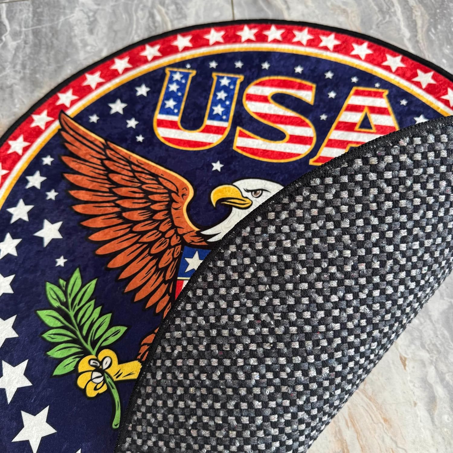 Seal of President of United States Rug American Eagle Carpet Office Area Rug Living Room Bedroom Kitchen Doormat (Economic Quality, 3.3x3.3 ft.)