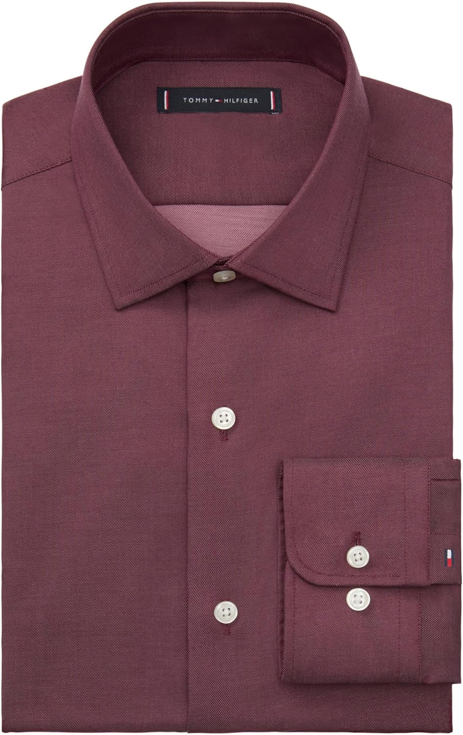 Tommy Hilfiger Mens Dress Shirt Slim Fit Essentials - Image 3