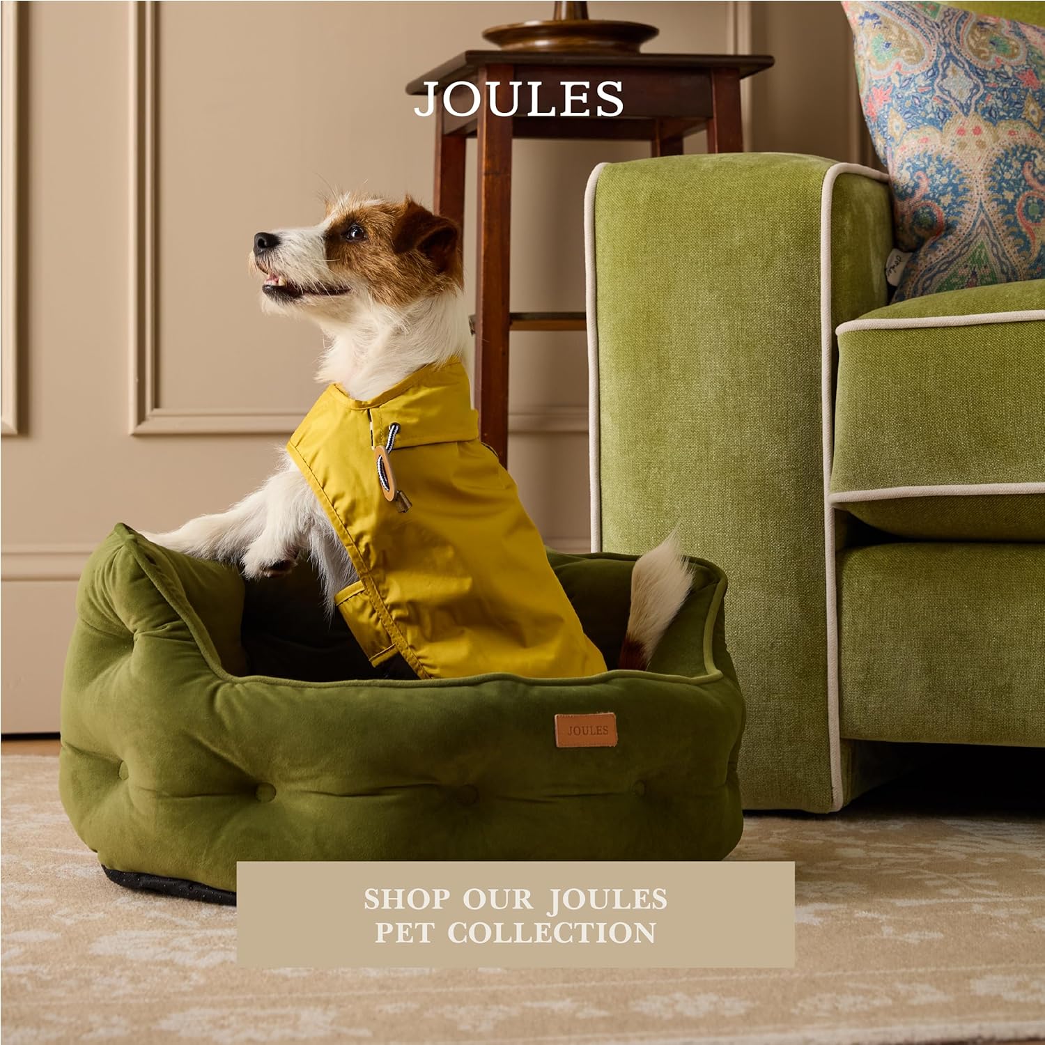 Rosewood Joules Navy Leather Dog Collar, Medium