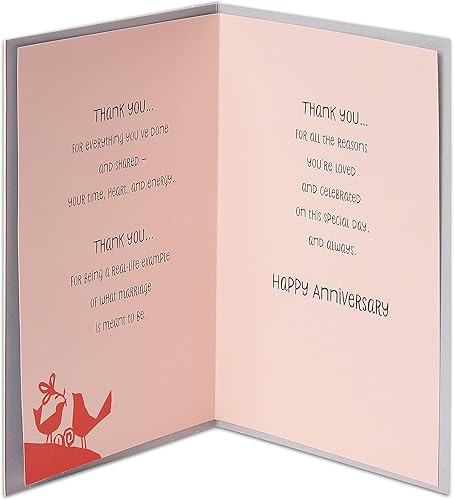 Miniatura 8 de American Greetings Tarjeta de aniversario para padres (amor vale la pena mantener)