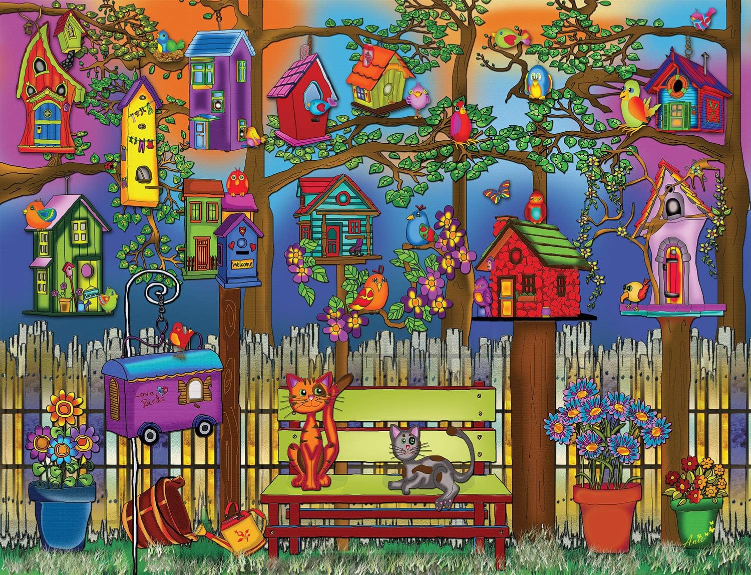 JaCaRou Puzzles Home Sweet Home 2000 Pieces Jigsaw Puzzle