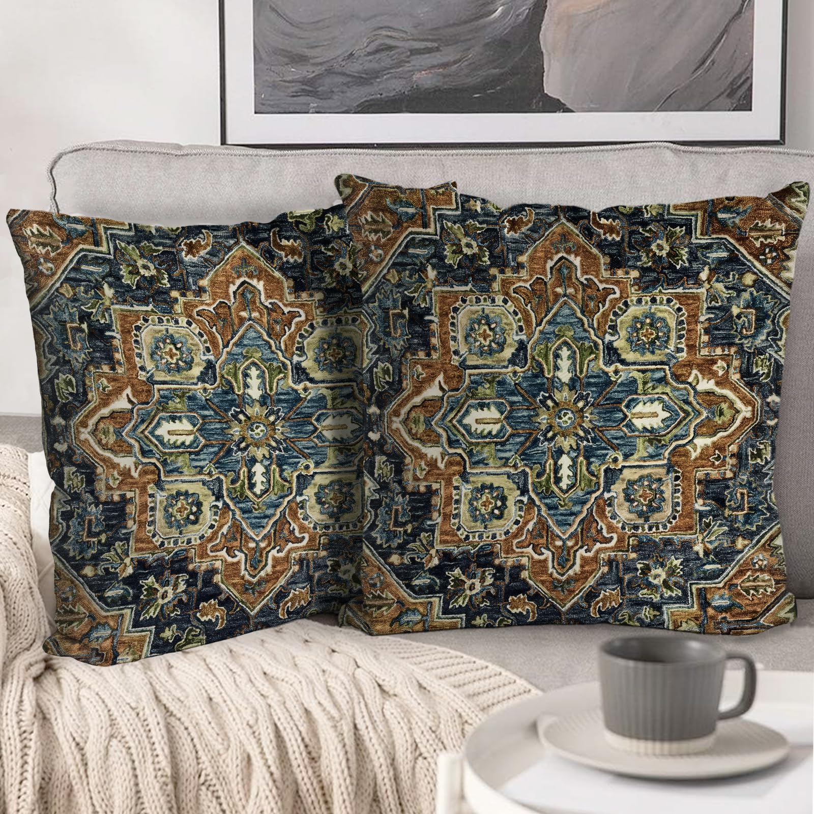 Retro Vinyl Record Throw Pillow Cover – 18x18 Inch Vintage Music Decor Pillowcase For Couch & Bed - View #4