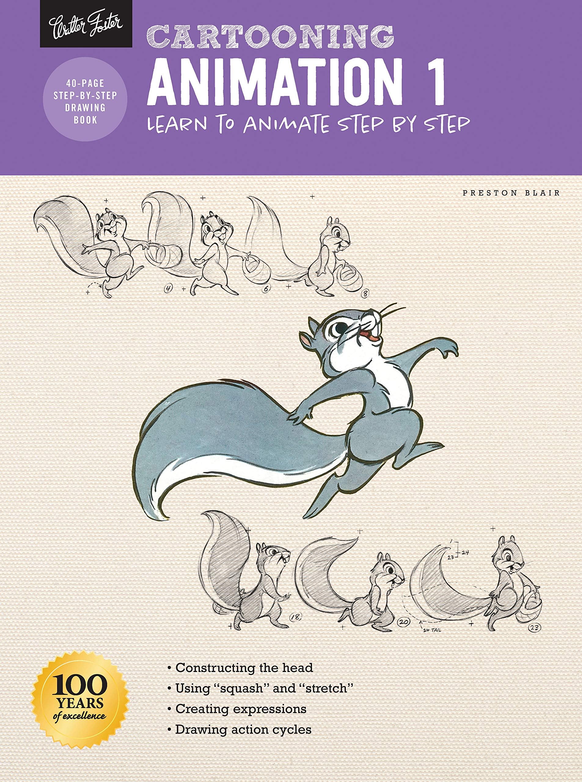 Cartooning: Animation 1 with Preston Blair: Learn to animate step by step (How to Draw & Paint)