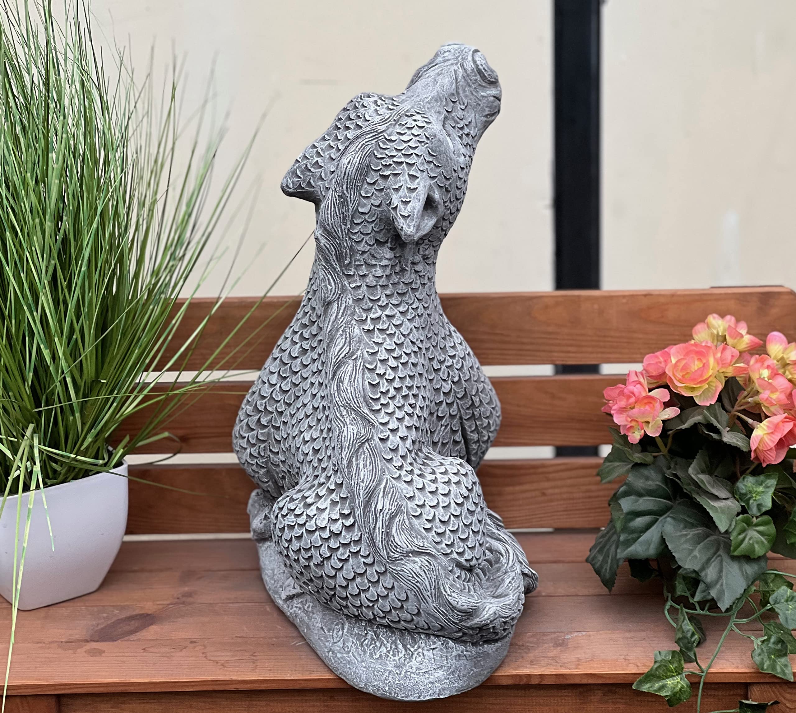 stoneandstyle Steinfigur Drache Maximus 24kg frostfest wetterfest Steinguss