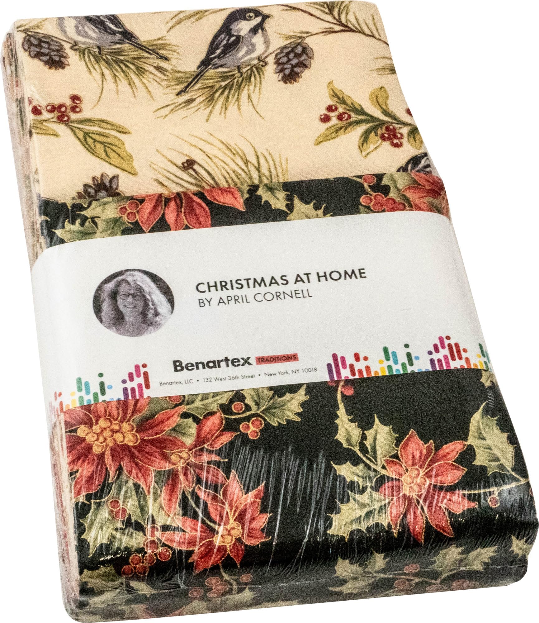 Benartex Assorted April Cornell Christmas At Home 18 Fat Quarters