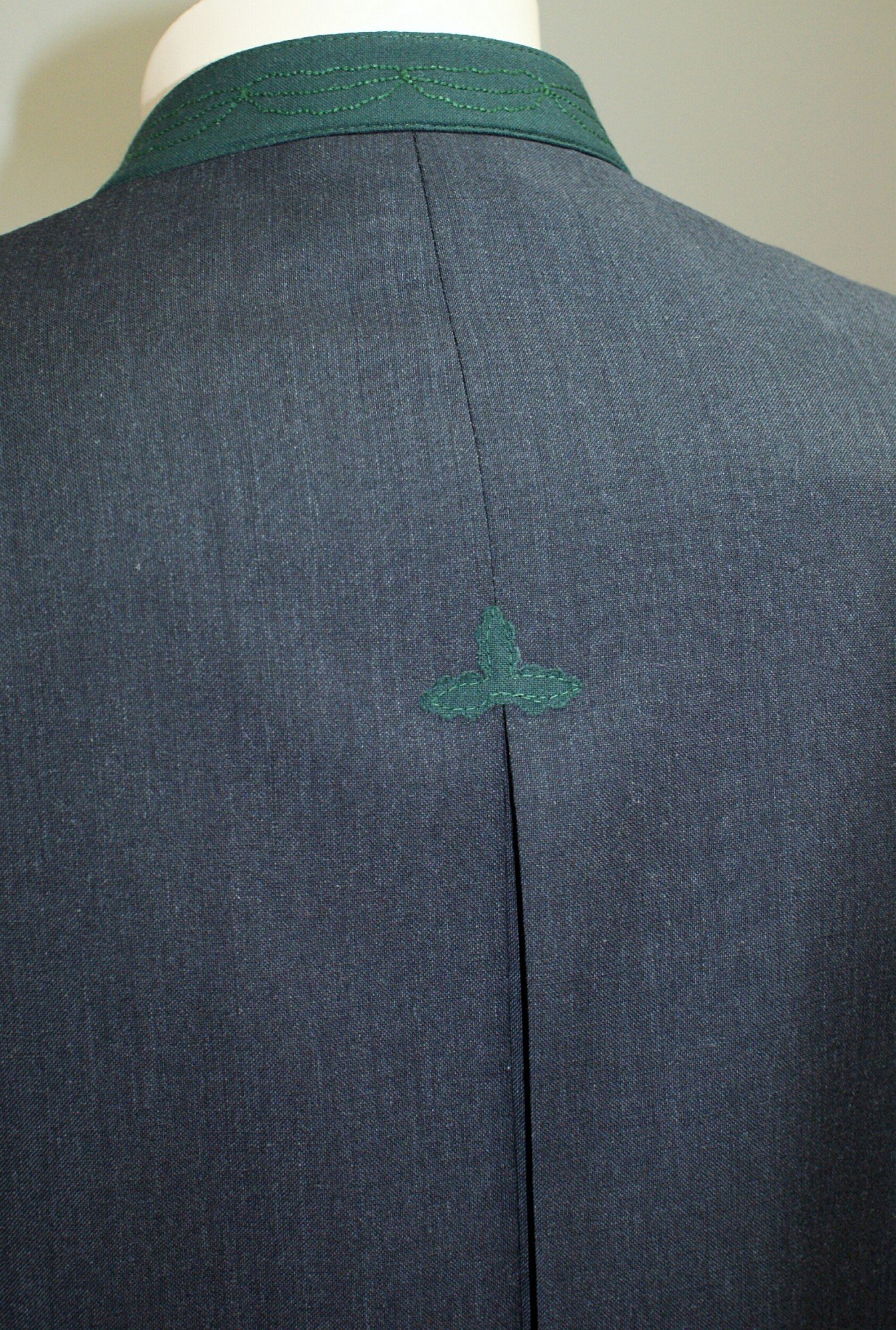 Trachtensakko Trachten Sakko Jacke Trachtenjacke anthrazit grau Salzburger Janker festlich Hochzeit Fest Diner Ball Trachtenjanker Reine Schurwolle