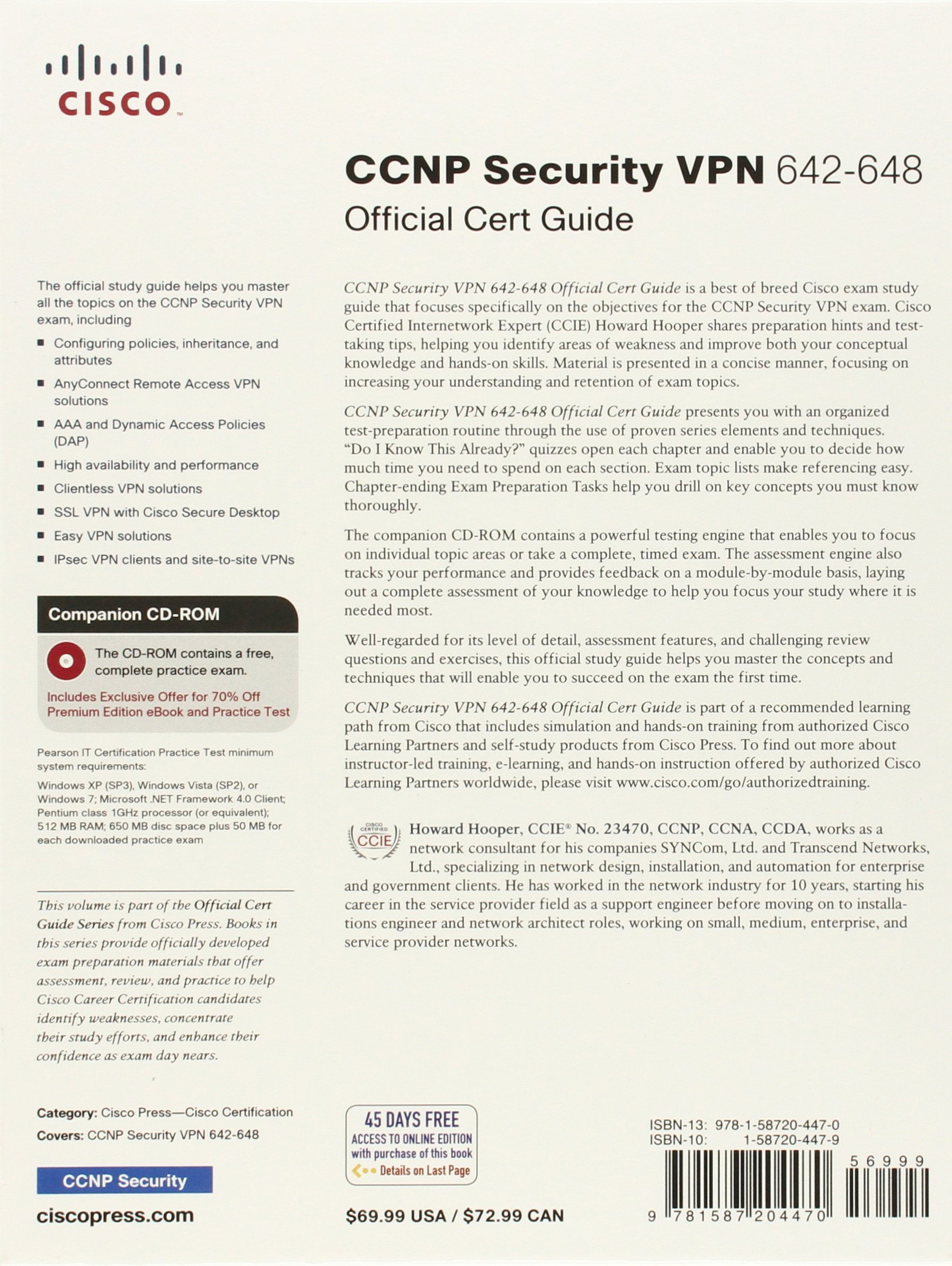 CCNP Security VPN 642-648 Official Cert Guide