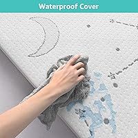 Vista 4 de YENING Cubrecolchón transpirable de 38 x 26 pulgadas, impermeable, para Pack N Play, 2