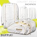 Franklin Sports Pickleball Paddle Bag - Pro Series Pickleball Bags for Paddles, Pickleballs, Gear + Equipment - Pickleball Paddle Bags for Men + Women - Perfect for Gear + Accessories - White/Gold gallery image
