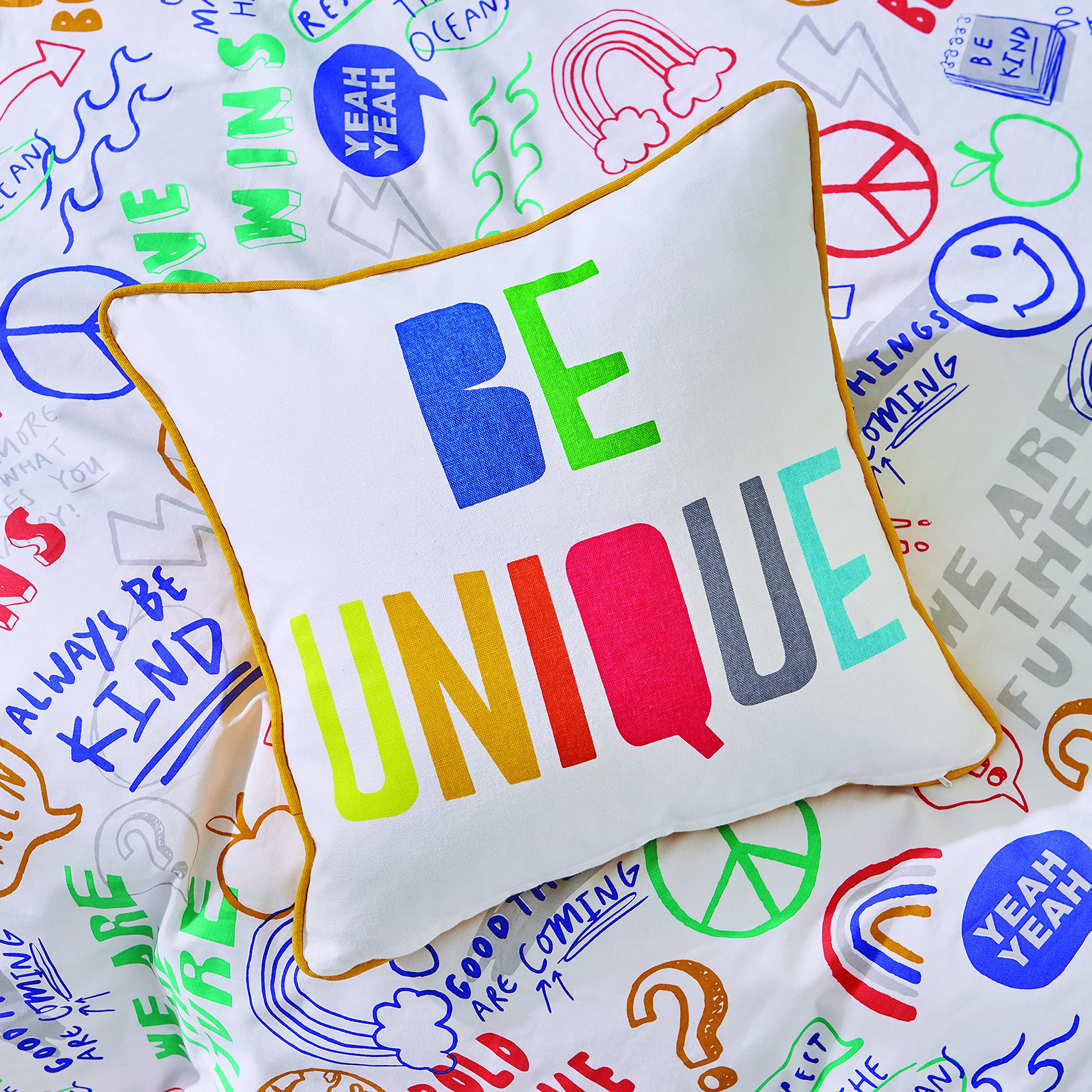 Born ToLiving Be You/ Be Unique 43x43cm Cushion Bright