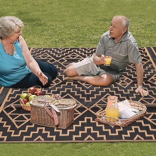 Miniatura 87 de SAND MINE Alfombras reversibles, alfombra de paja de plástico, alfombra de área moderna, alfombra de pavimento grande y alfombra para exteriores