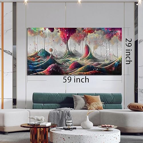 Miniatura 45 de JKWALL77 Arte de pared de graffiti – Decoración de pared de arte abstracto grande – Arte de pared en lienzo para sala de estar, listo para colgar