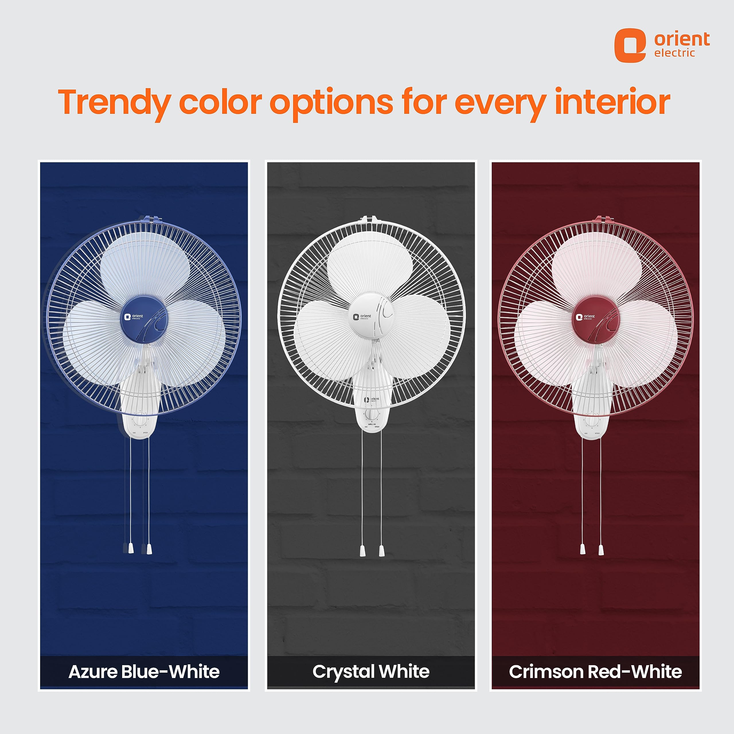 Orient Electric Wall Fan - Powerful Cooling -8