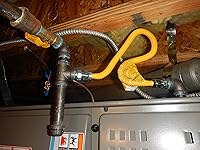 Vista 7 de MCAMPAS Línea flexible de gas de acero inoxidable de 72 pulgadas para secadora, calentadores de garaje, estufas de gas, calentador de agua; línea