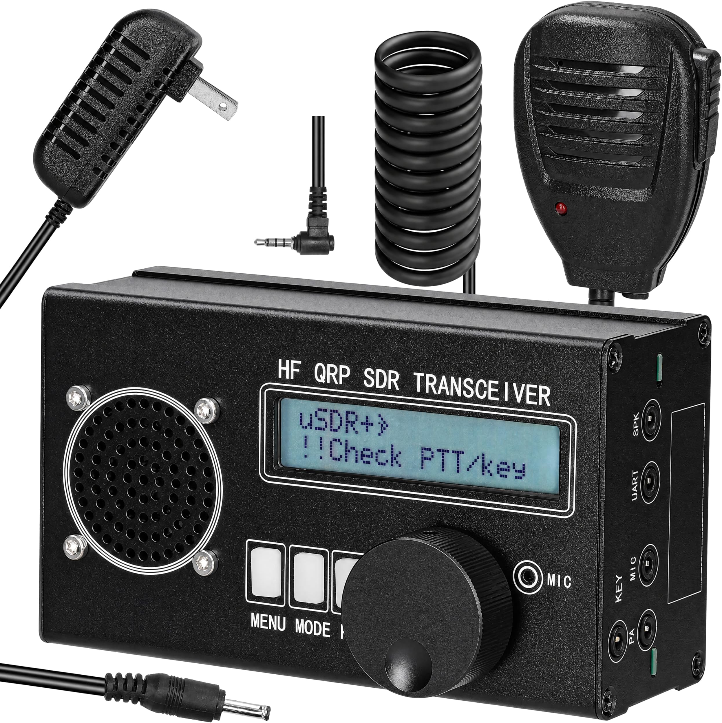 uSDR uSDX 8 Bands SDR All Mode High Frequency SSB QRP Transceiver with Power and SWR Indicator