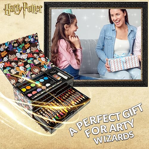 Miniatura 2 de HARRY POTTER Juego de arte, juegos de colorear para niños, más de 40 suministros de arte para niños en estuche de viaje