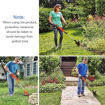 16PCS Line String Trimmer Replacement Spool Set, Weed Eater Cap Auto Feed Trimmer String 0.065-inch 30ft Compatible with Black and Decker AF-100, 12 Spools + 2 Caps + 2 Spring