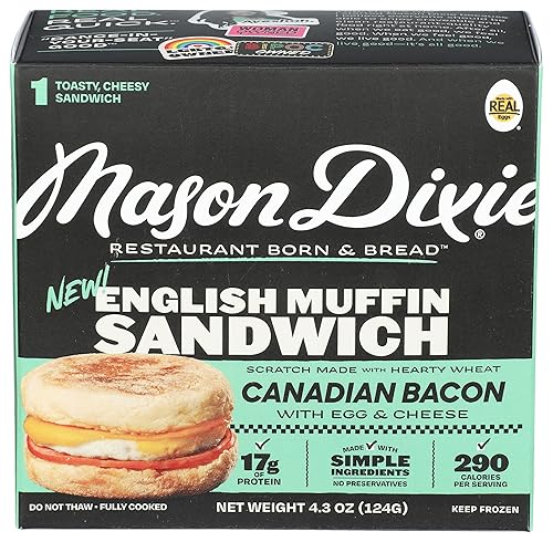 MASON DIXIE BISCUIT CO English Muffin Sandwich with Canadian Bacon,