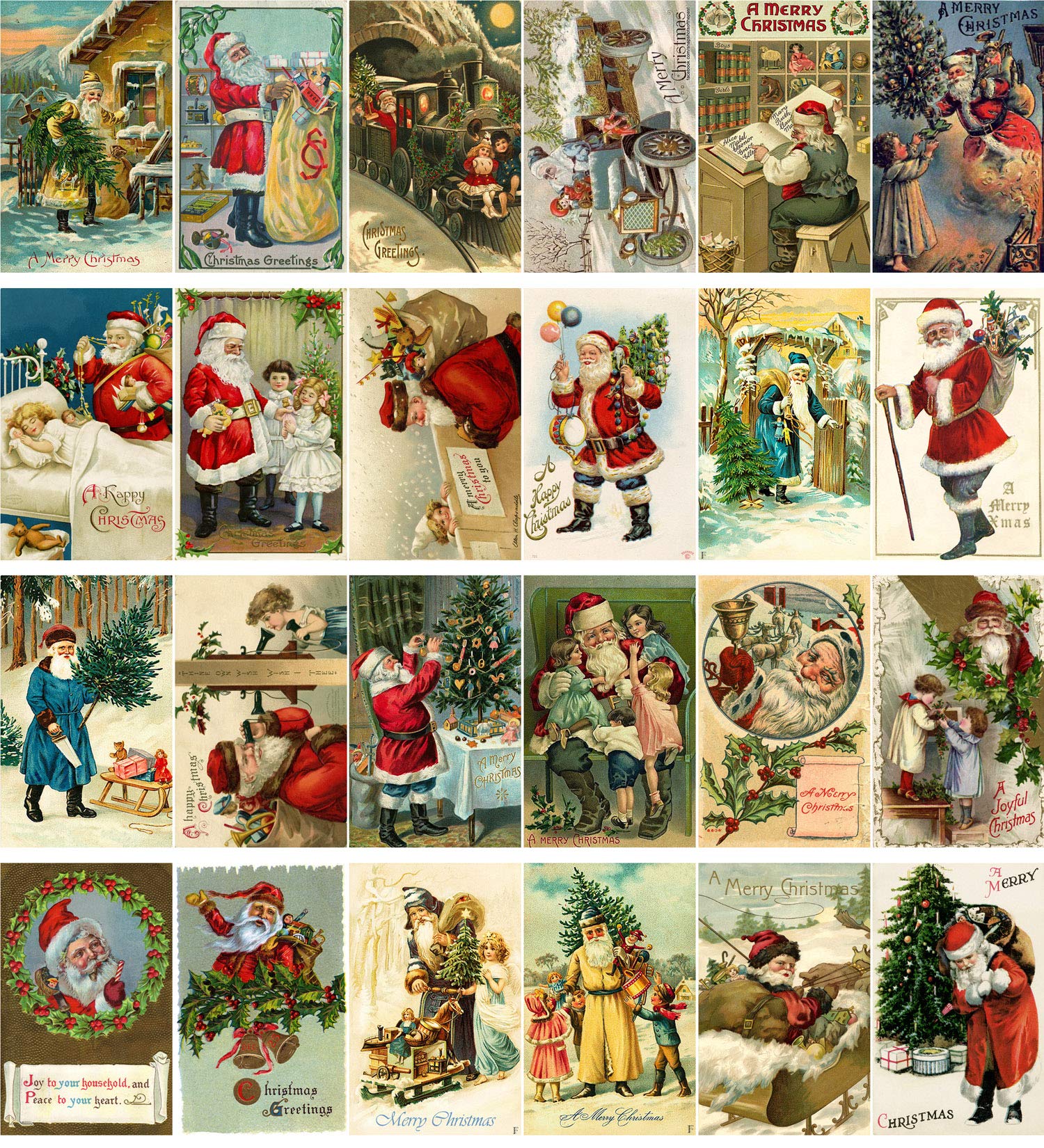 ※専用ページになります※ビンテージ/アンティークグリーティングカード・他2点 Amazon | PIXILUV ビンテージクリスマスグリーティングカード 24枚