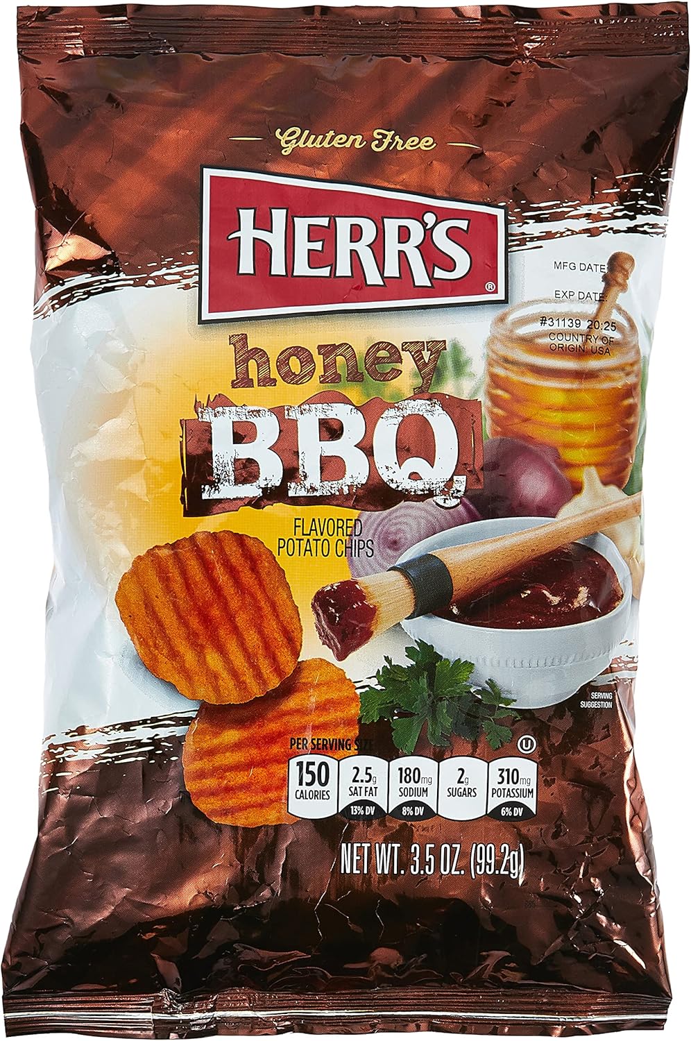 Herr's Honey Barbecue Potato Chips, 99 gm: Buy Online at Best Price in ...