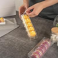 Vista 5 de Restaurantware - Sweet Vision - Contenedores de macarrones de 7.5 x 2.6 x 2 pulgadas, 100 cajas de macarrones resistentes - Se adapta a 5